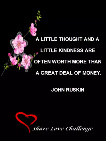 Kindness by John Ruskin